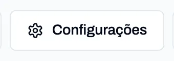 Botão Configurações, no topo da tela de Site